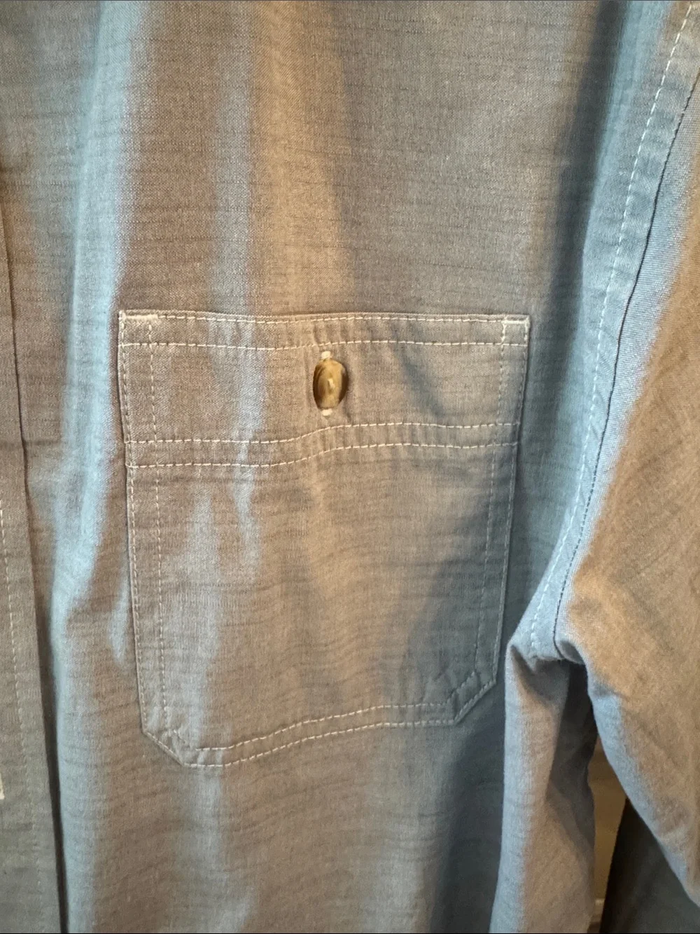 The North Face Light Blue Men's Dress Shirt